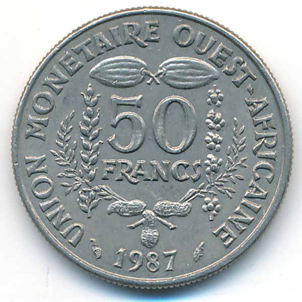 Западная Африка, 50 франков (1987 г.)