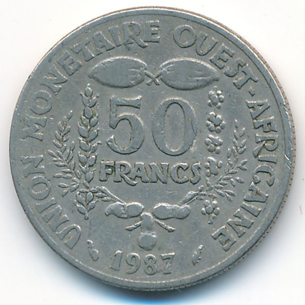 Западная Африка, 50 франков (1987 г.)
