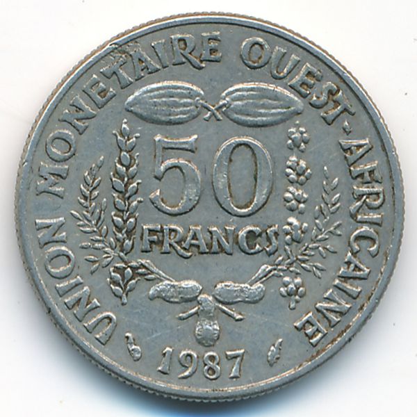 Западная Африка, 50 франков (1987 г.)