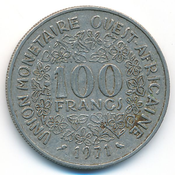 Западная Африка, 100 франков (1971 г.)