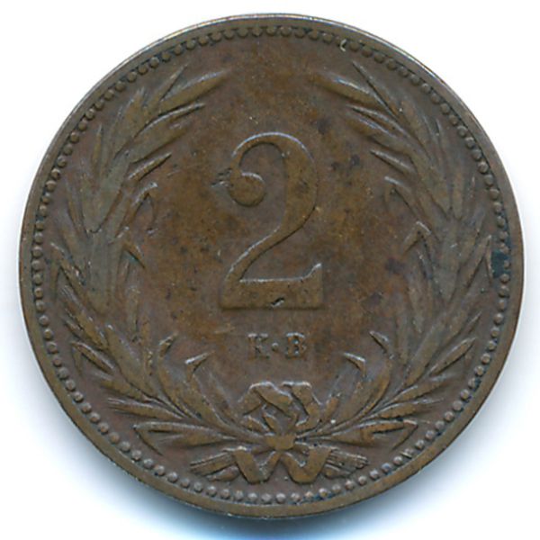 Венгрия, 2 филлера (1904 г.)