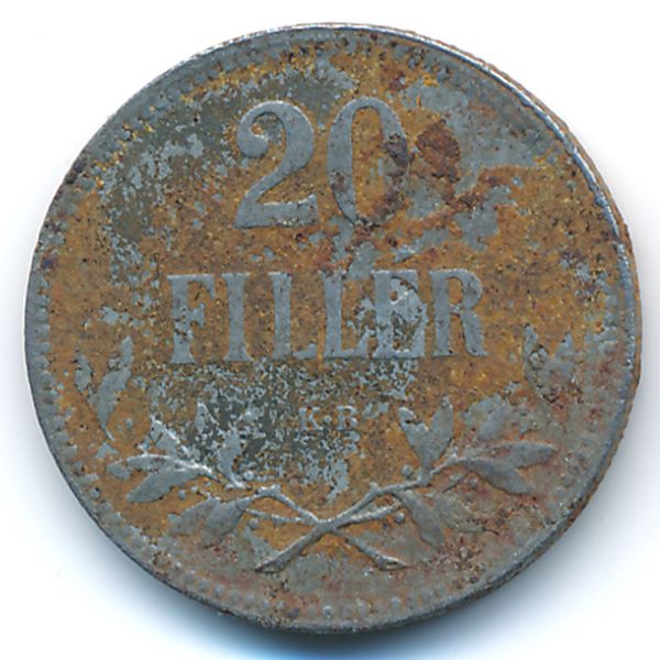 Венгрия, 20 филлеров (1917 г.)