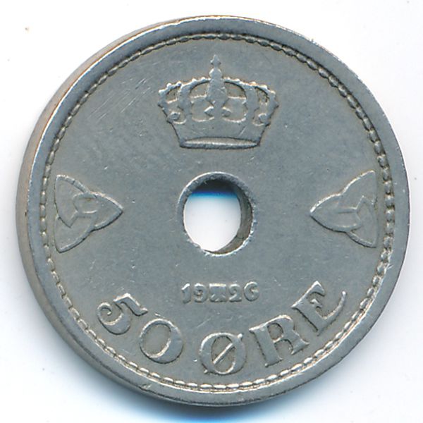 Норвегия, 50 эре (1926 г.)