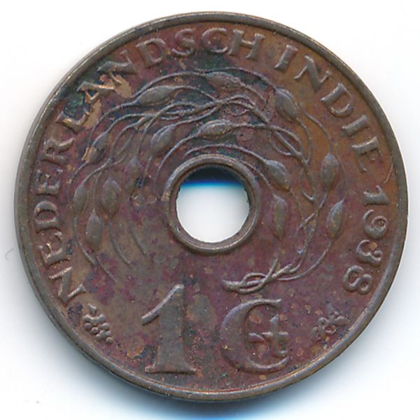 Нидерландская Индия, 1 цент (1938 г.)
