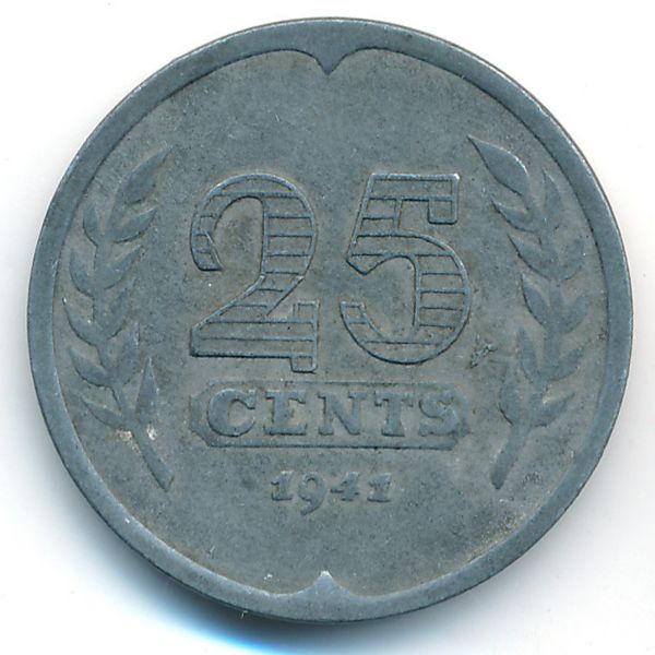 Нидерланды, 25 центов (1941 г.)