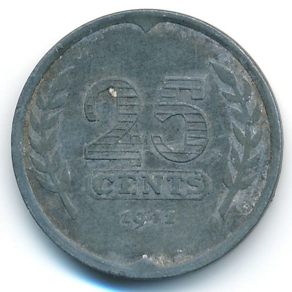 Нидерланды, 25 центов (1941 г.)