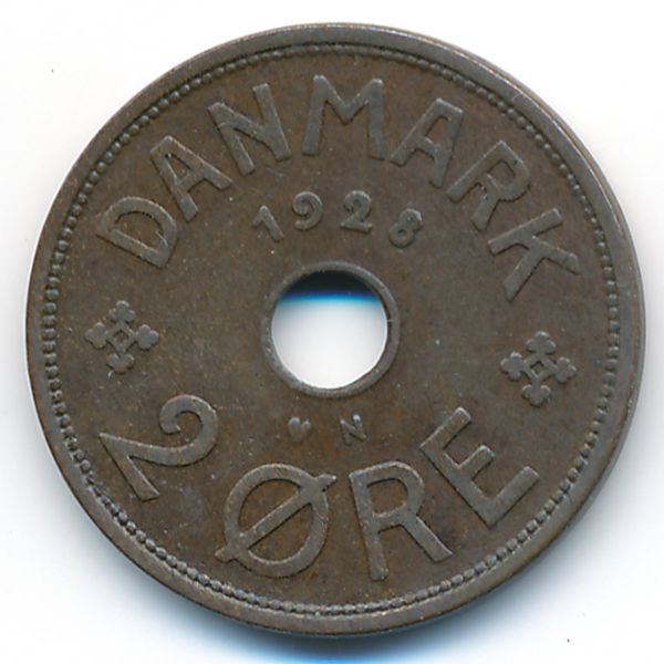Дания, 2 эре (1928 г.)