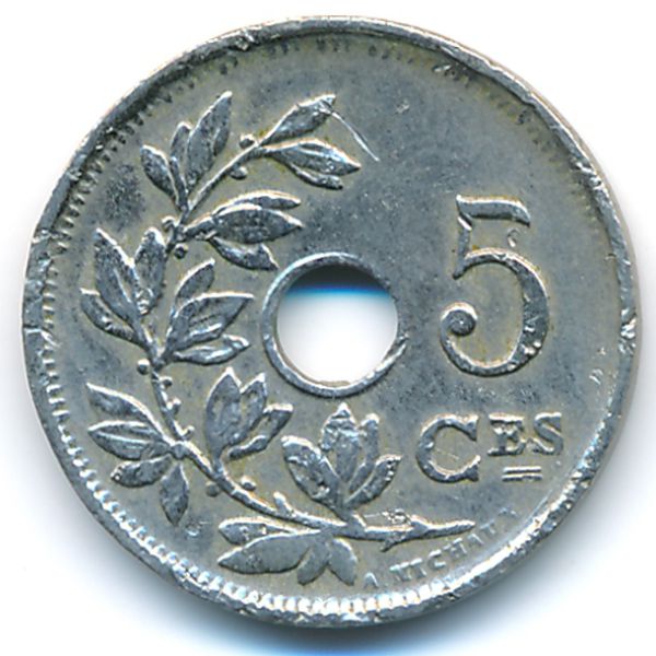Бельгия, 5 сентим (1925 г.)