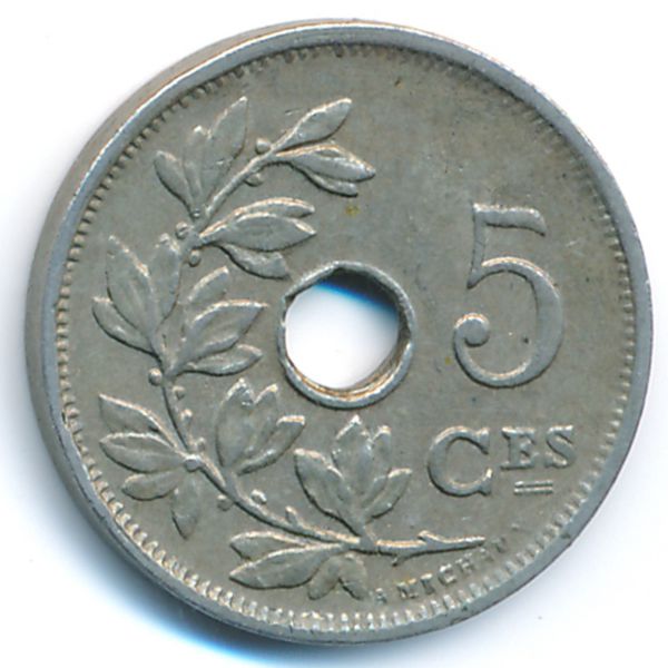 Бельгия, 5 сентим (1928 г.)