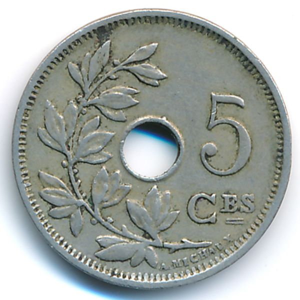 Бельгия, 5 сентим (1928 г.)