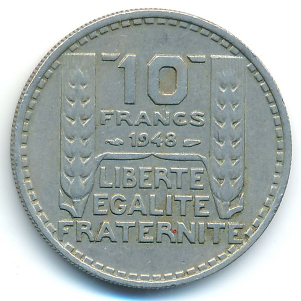 Франция, 10 франков (1948 г.)