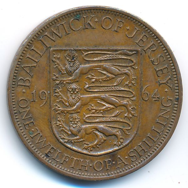 Джерси, 1/12 шиллинга (1964 г.)