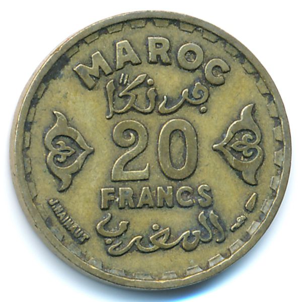 Марокко, 20 франков (1951 г.)