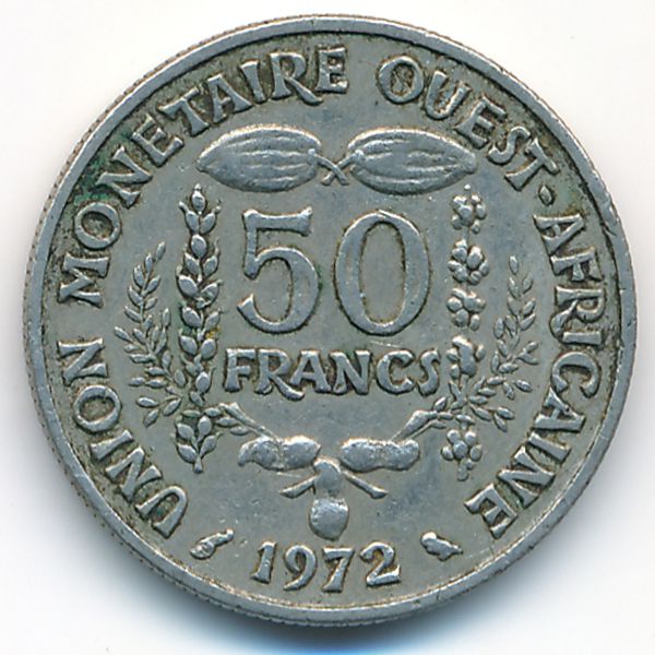 Западная Африка, 50 франков (1972 г.)