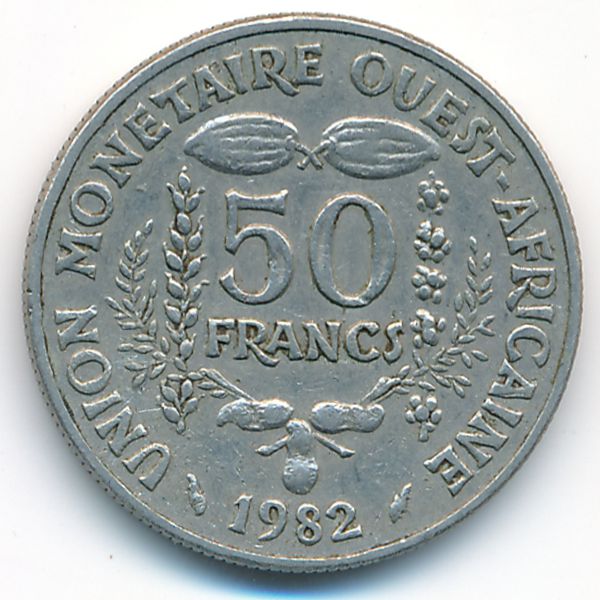 Западная Африка, 50 франков (1982 г.)