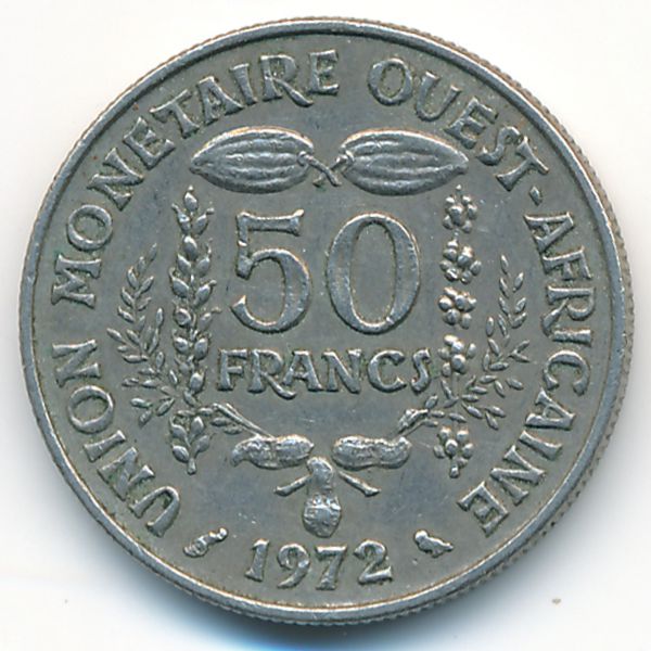 Западная Африка, 50 франков (1972 г.)