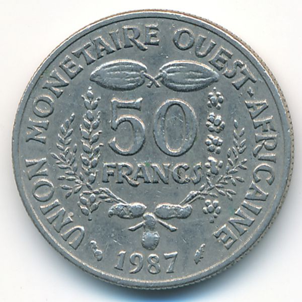 Западная Африка, 50 франков (1987 г.)