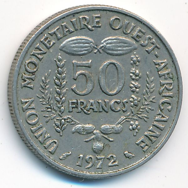 Западная Африка, 50 франков (1972 г.)
