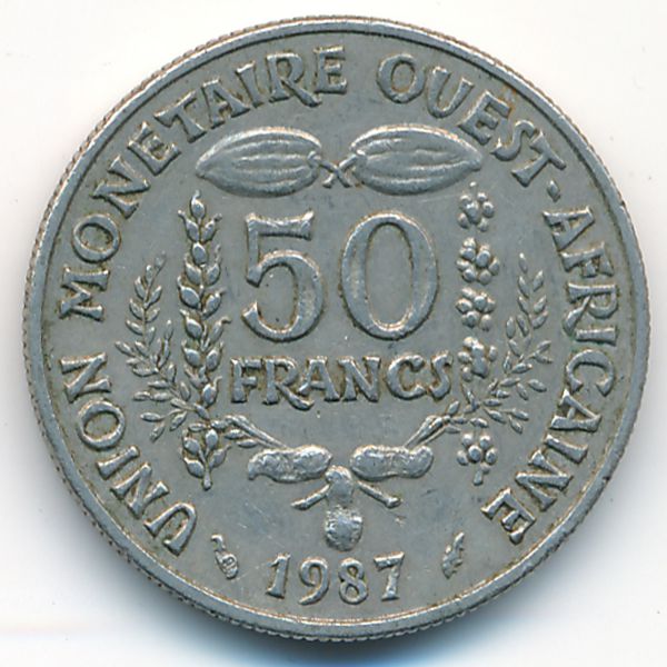 Западная Африка, 50 франков (1987 г.)