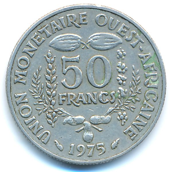 Западная Африка, 50 франков (1975 г.)