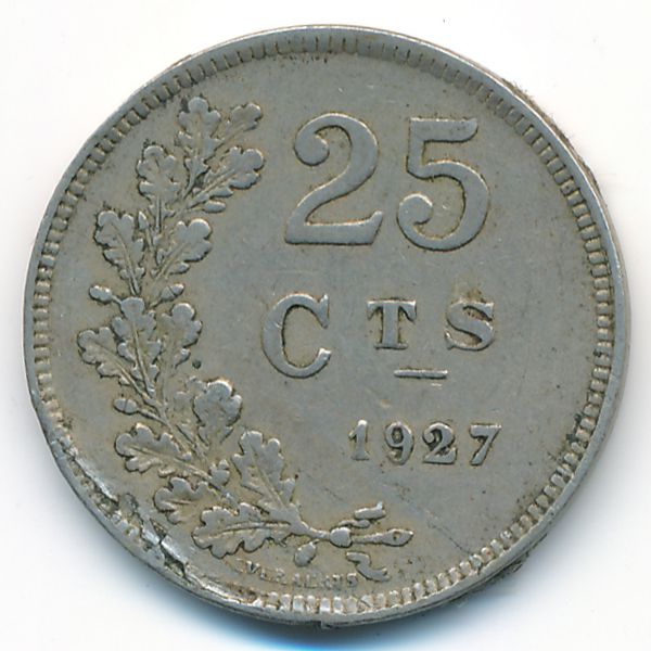 Люксембург, 25 сентим (1927 г.)