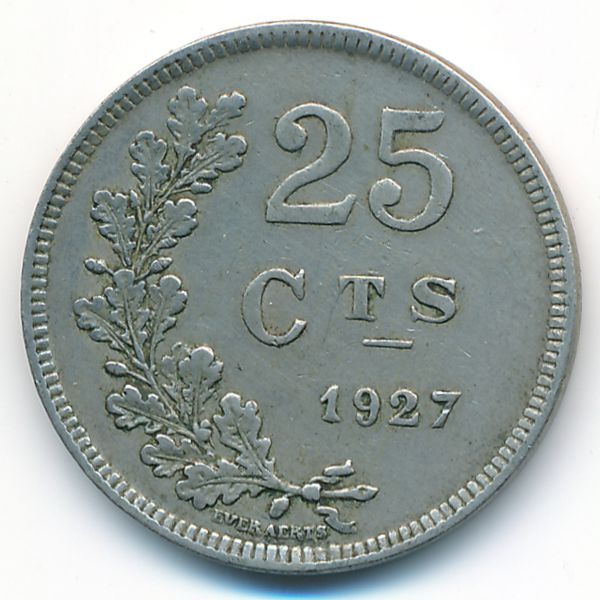Люксембург, 25 сентим (1927 г.)