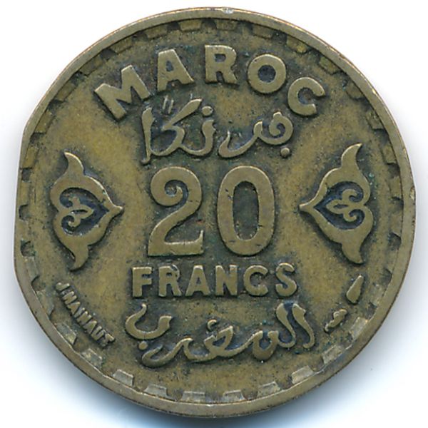 Марокко, 20 франков (1951 г.)