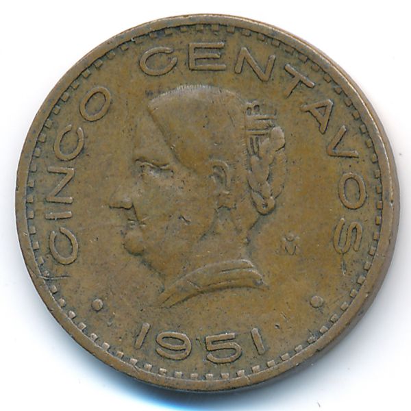 Мексика, 5 сентаво (1951 г.)