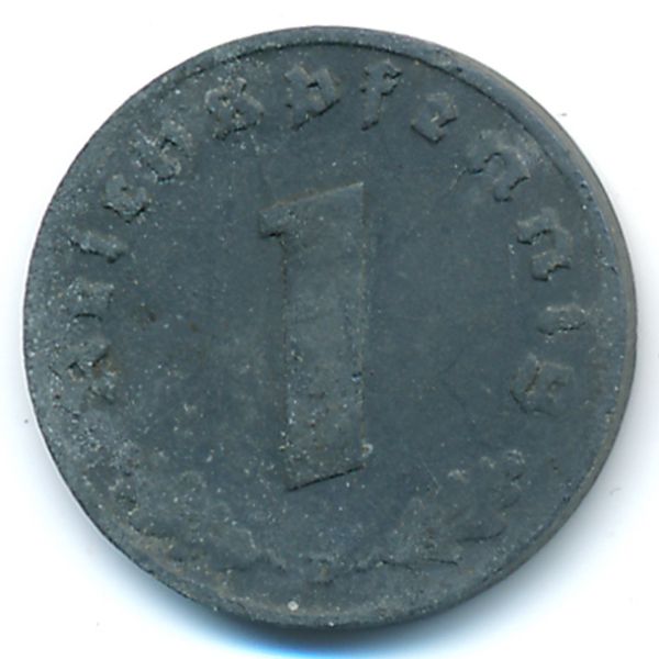 Третий Рейх, 1 рейхспфенниг (1942 г.)