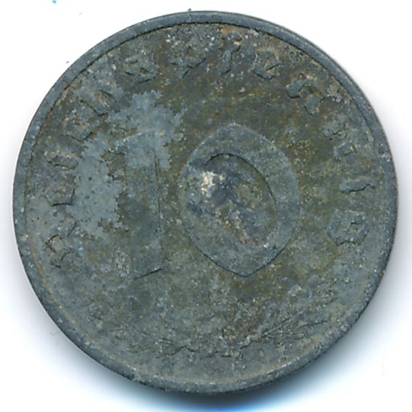 Третий Рейх, 10 рейхспфеннигов (1943 г.)