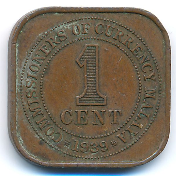 Малайя, 1 цент (1939 г.)