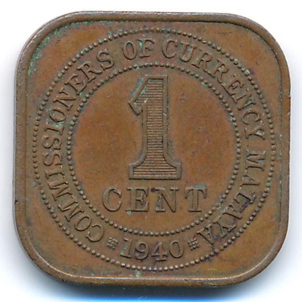 Малайя, 1 цент (1940 г.)