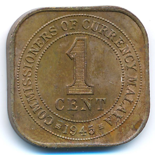 Малайя, 1 цент (1945 г.)