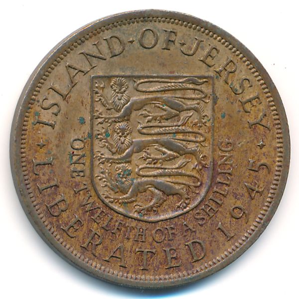 Джерси, 1/12 шиллинга (1945 г.)