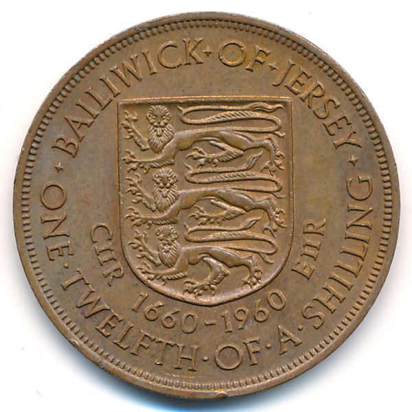 Джерси, 1/12 шиллинга (1960 г.)
