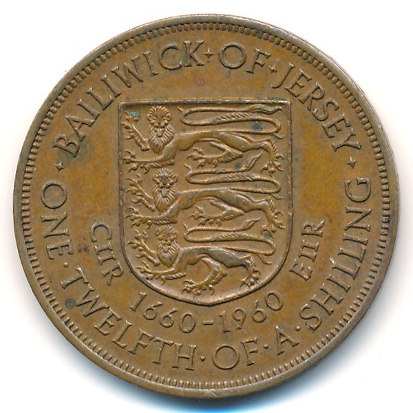 Джерси, 1/12 шиллинга (1960 г.)