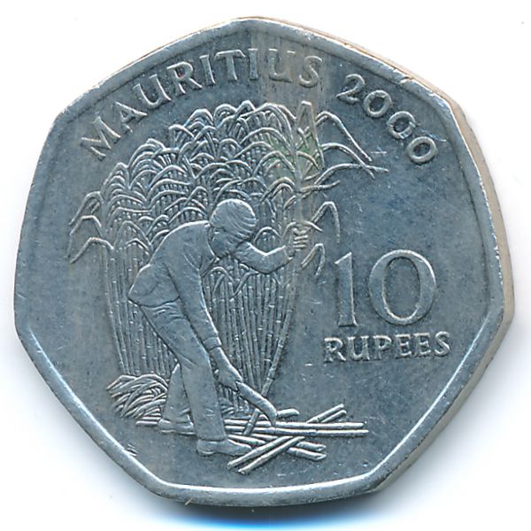 Маврикий, 10 рупий (2000 г.)