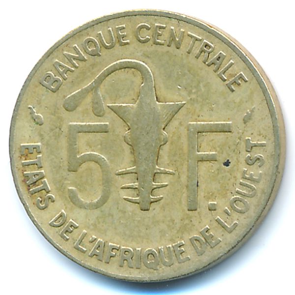 Западная Африка, 5 франков (1981 г.)