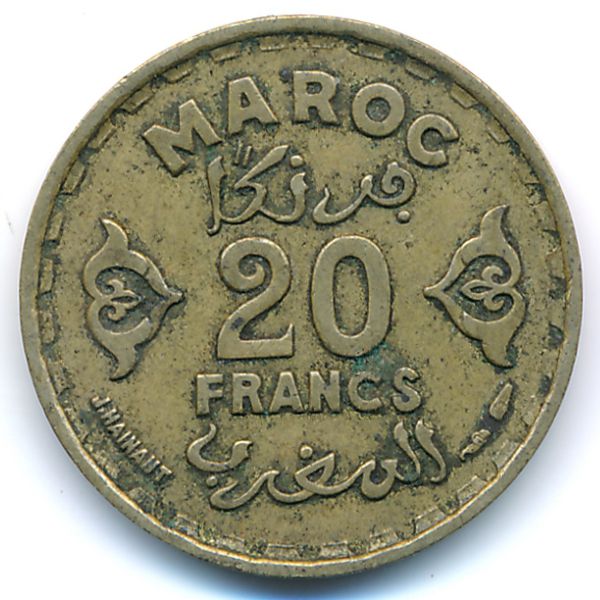 Марокко, 20 франков (1951 г.)