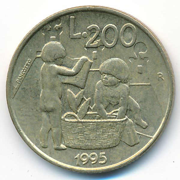 Сан-Марино, 200 лир (1995 г.)