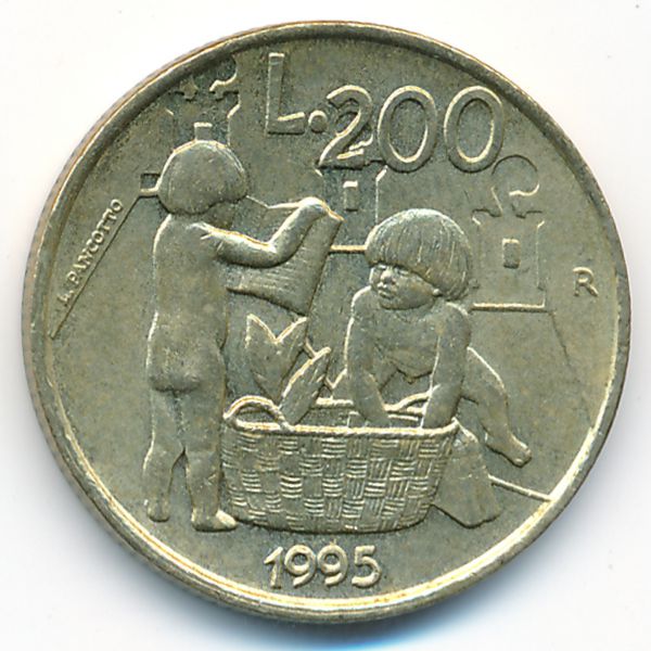 Сан-Марино, 200 лир (1995 г.)