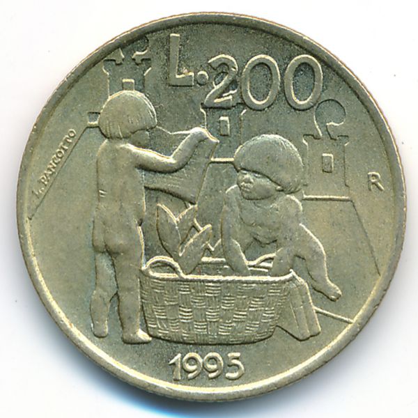 Сан-Марино, 200 лир (1995 г.)