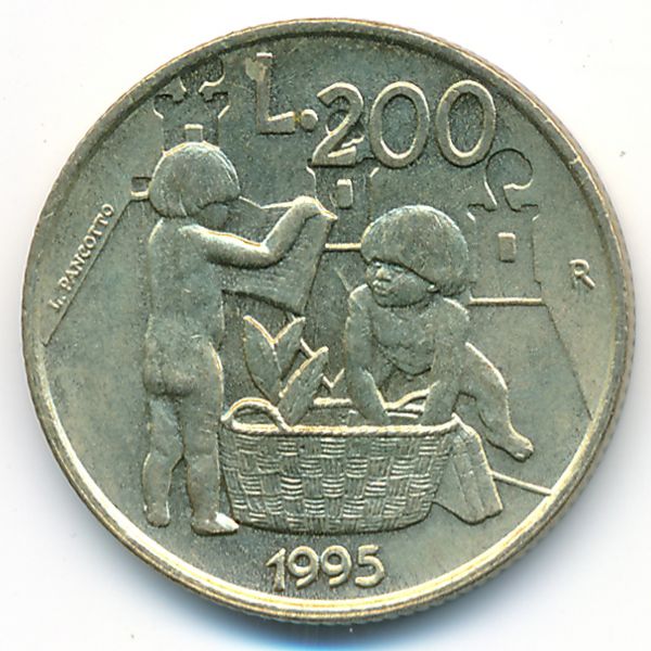 Сан-Марино, 200 лир (1995 г.)