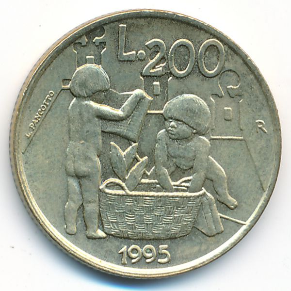 Сан-Марино, 200 лир (1995 г.)
