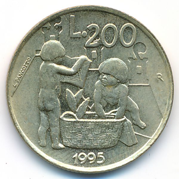 Сан-Марино, 200 лир (1995 г.)