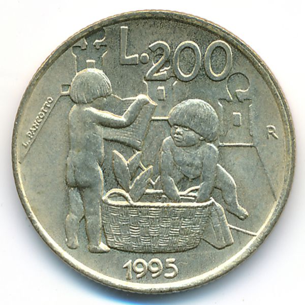 Сан-Марино, 200 лир (1995 г.)
