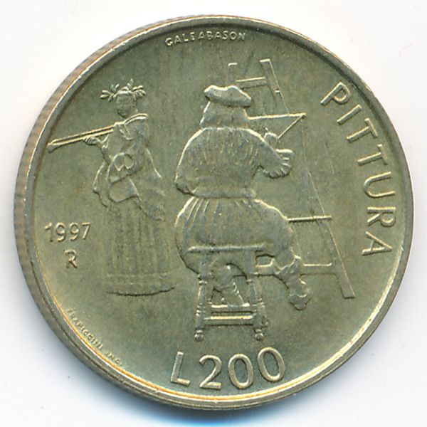 Сан-Марино, 200 лир (1997 г.)