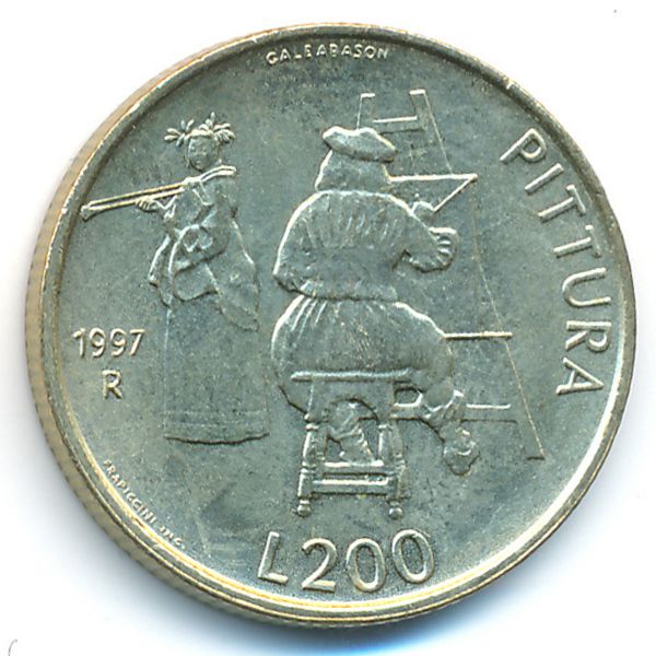 Сан-Марино, 200 лир (1997 г.)