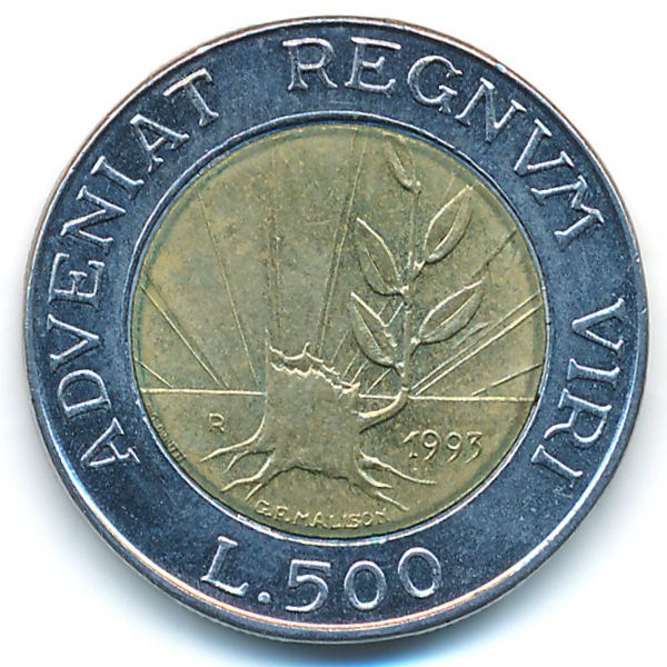 Сан-Марино, 500 лир (1993 г.)