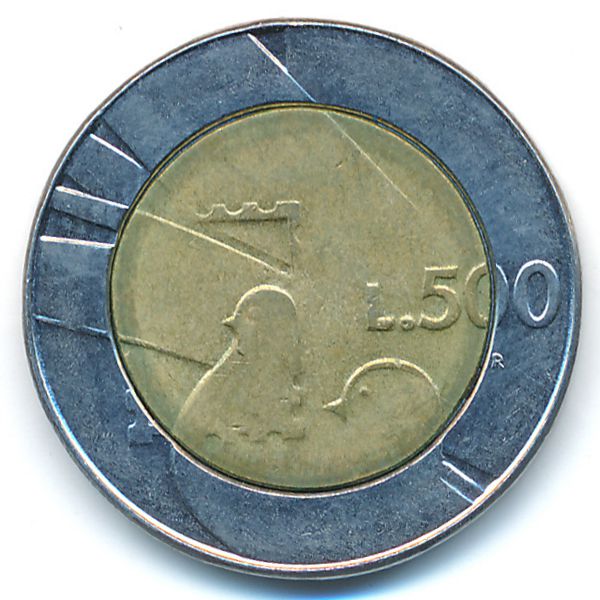 Сан-Марино, 500 лир (1990 г.)